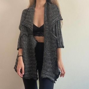 Grey essential cardigan cozy